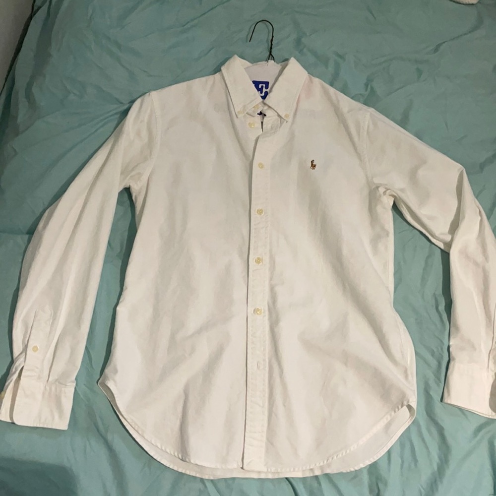White Ralph Lauren men long sleeve shirt.